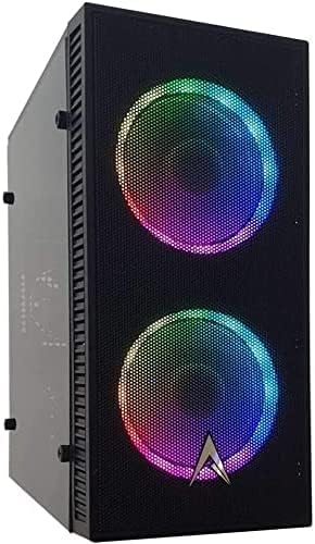 Photo 1 of Allied Gaming 3-Fan ARGB mATX Case - Fully Meshed Front Panel and mATX/Mini-ITX Support - Power Supply Included
