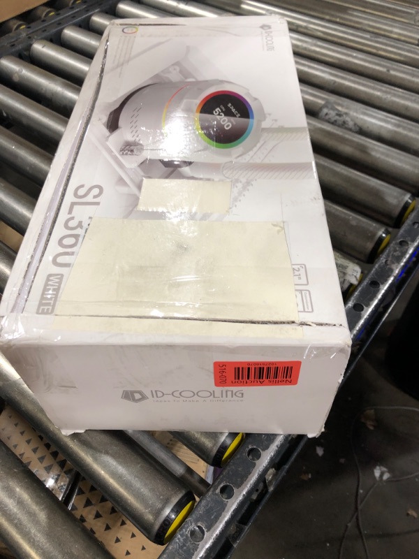 Photo 1 of ID-COOLING SL360 White CPU Liquid Cooler with Display, Customizable 2.1" LCD Display for Images or Performance Metrics, 360mm AIO Cooler, Three AF127 ARGB Fans, Fits Intel/AMD
