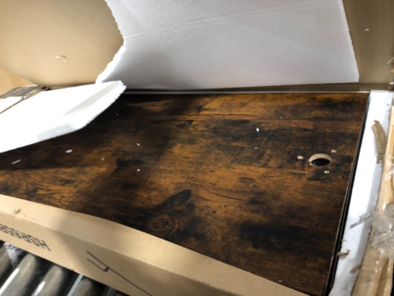 Photo 1 of VASAGLE Clothes Rack, Heavy Duty Clothing Rack, Industrial Pipe Style Rolling Garment Rack with Shelf, for Bedroom, Laundry Room, Retail Store, Rustic Brown and Black UHSR65BX Rustic Brown + Black