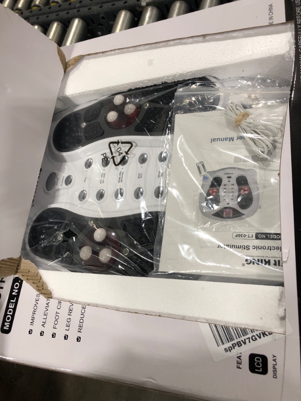 Photo 2 of FIT KING EMS Foot Massagers for Neuropathy, Foot Circulation Stimulator Machine with EMS TENS Pads, Electric Feet Massager Machine for Neuropathy & Plantar Fasciitis, Nerve Muscle Stimulator Device