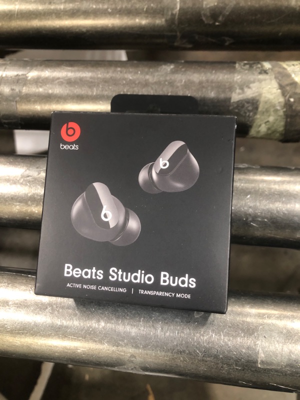 Photo 2 of Beats Studio Buds - True Wireless Noise Cancelling Earbuds - Compatible with Apple & Android, Built-in Microphone, IPX4 Rating, Sweat Resistant Earphones, Class 1 Bluetooth Headphones - Black
