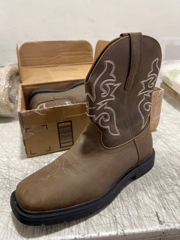 Photo 1 of  Modern Western Cowboy Distressed Boot with Pull-Up Tabs Size 11