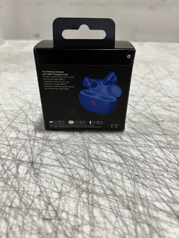 Photo 6 of Beats Studio Buds - True Wireless Noise Cancelling Earbuds - Compatible with Apple & Android, Built-in Microphone, IPX4 Rating, Sweat Resistant Earphones, Class 1 Bluetooth Headphones - Ocean Blue