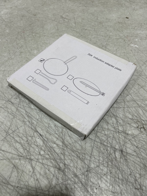 Photo 1 of Stainless Steel Induction Diffuser Plate, Heat Diffuser Adapter Plate, Removable Handle Coffee Milk Cookware Induction Hob Heat Cooking Diffuser for Gas Electric Cooker(20cm)