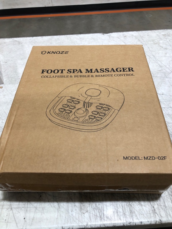 Photo 1 of Collapsible Foot Spa Bath with Heat, Remote Control, Temperature Control, Bubbles, Pumice Stone, Red Light, Timer, 16 Massage Roller Pedicure Foot Spa for Relaxation and Stress Relief, Purple