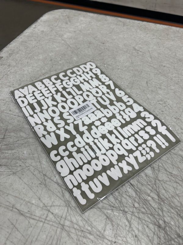 Photo 1 of 12 Sheets Vinyl Letter Stickers Kit, 1512 Pieces Numbers Sticker Decal for Mailbox, Signs, Window, Door, Cars, Trucks, Home, Business, Address Number (1 Inch, 12 Colors Set) (White)