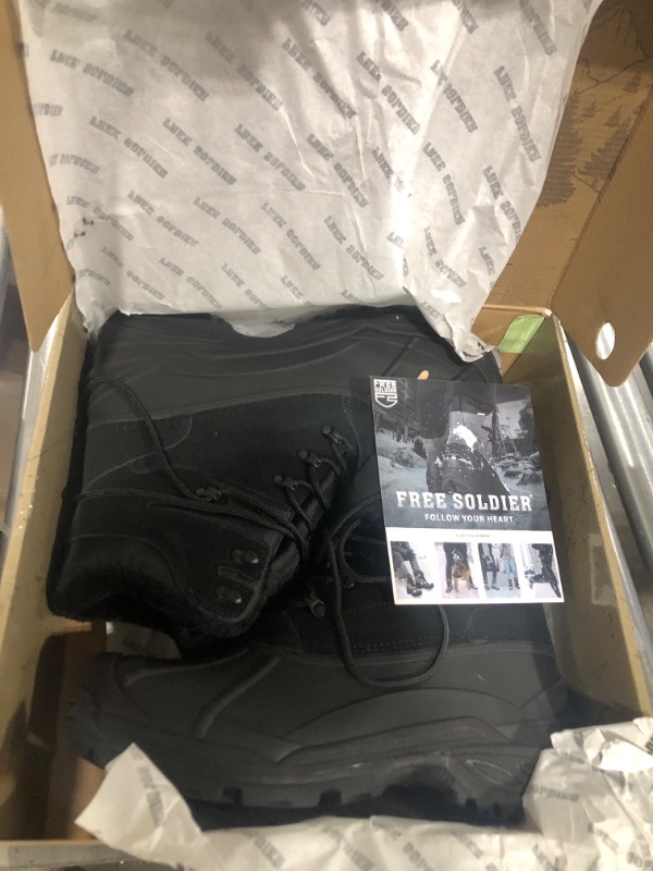 Photo 1 of FREE SOLDIER Mens Snow Boots Warm Fleece Lining Winter Ski Shoes Waterproof Insulated Booties