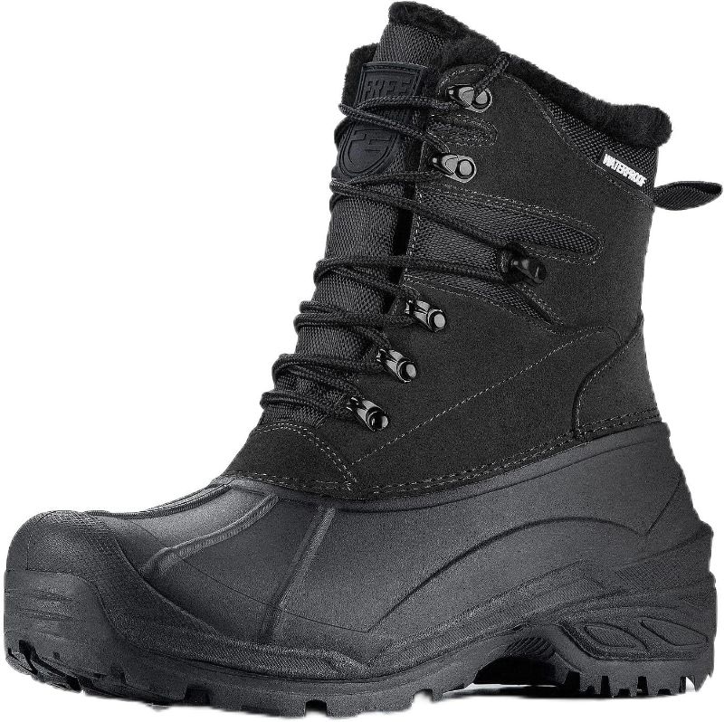 Photo 1 of FREE SOLDIER Mens Snow Boots Warm Fleece Lining Winter Ski Shoes Waterproof Insulated Booties