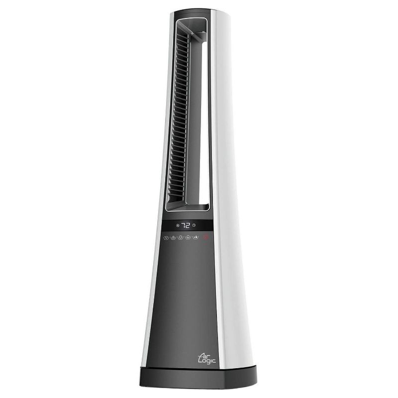 Photo 1 of Lasko 1500W Oscillating Bladeless Tower Space Heater with Remote AW300 White/Gray New
