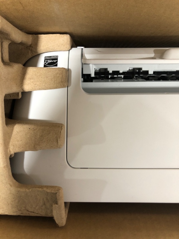 Photo 3 of HP DeskJet 2755e Wireless Color All-in-One Printer with bonus 6 months Instant Ink (26K67A), white