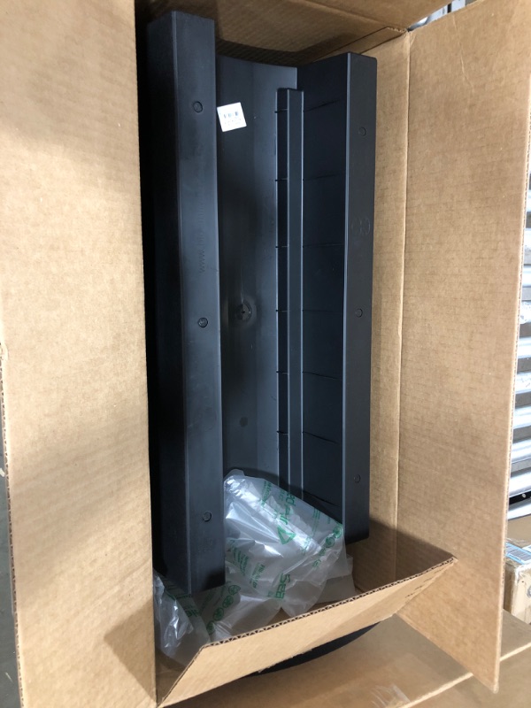 Photo 1 of Bloem Finley Deck Rail Rectangle Planter: 24" - Black - Matte Finish, Fits Rail Sizes 3"-6", 100% Recycled Plastic Box, for Indoor and Outdoor Use, Gardening, 7.5 Gallon Capacity