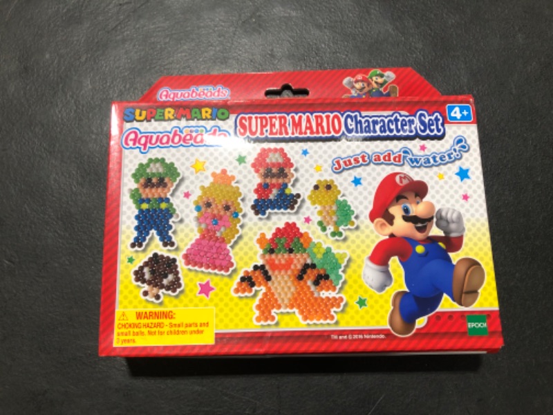 Photo 2 of Aquabeads Super Mario Character Set, Complete Arts & Crafts Kit for Children, Multicolor  AGES 4+