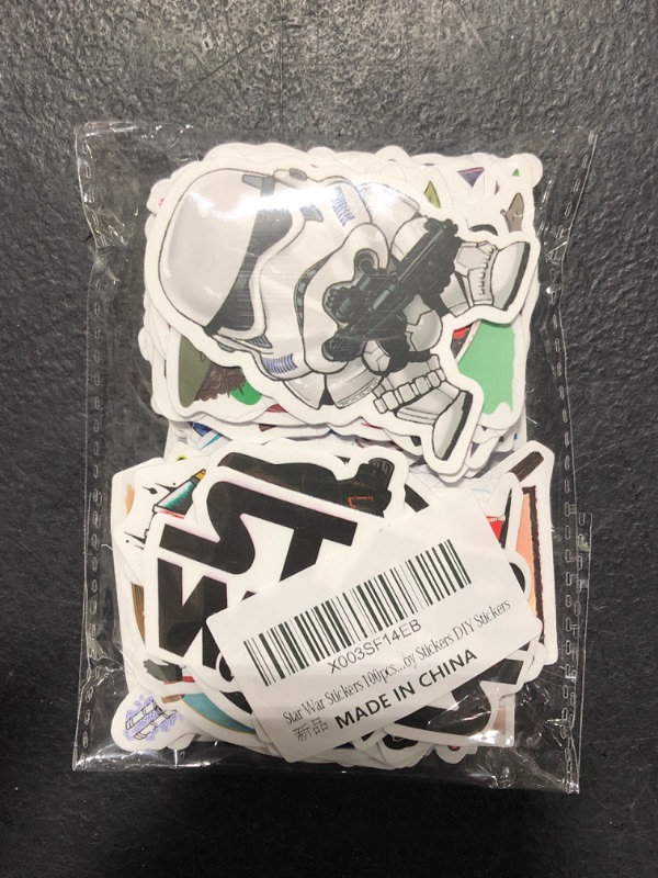 Photo 1 of 100 PCS STAR WARS STICKERS 