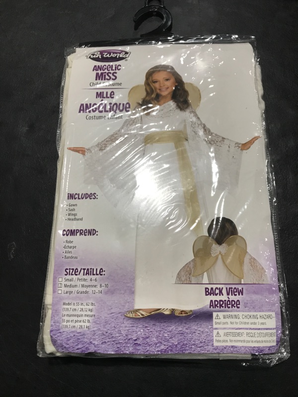 Photo 1 of Angelic Maiden Child Halloween Costume SIZE GIRLS MEDIUM 8 - 10 