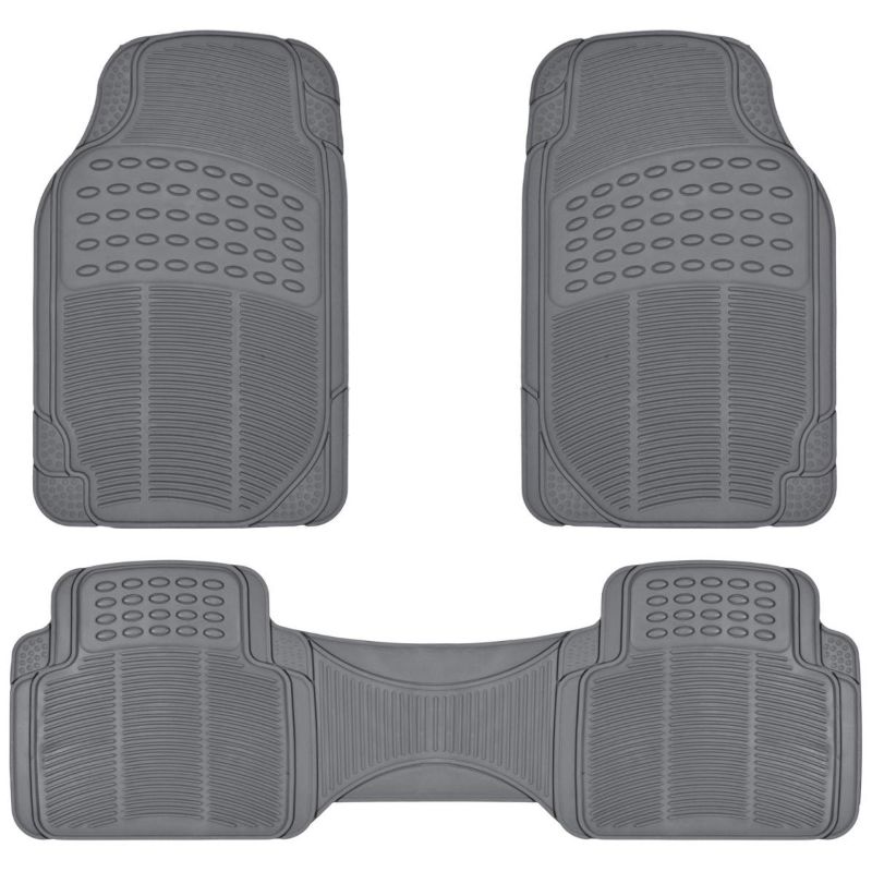 Photo 1 of BDK Front and Back ProLiner Heavy Duty Car Rubber Floor Mats for Auto 3 Piece Set
