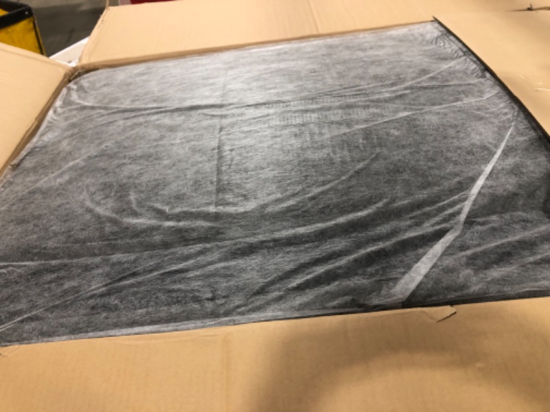 Photo 1 of L Shaped Convertible Sofa, 82 Inch Sectional Couch Chaise, Linen Reversible Upholstered Pull Out Bed, Storage Space for Living Room, Apartment and Office, Dark Gray