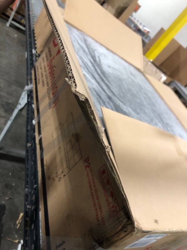 Photo 1 of L Shaped Convertible Sofa, 82 Inch Sectional Couch Chaise, Linen Reversible Upholstered Pull Out Bed, Storage Space for Living Room, Apartment and Office, Dark Gray