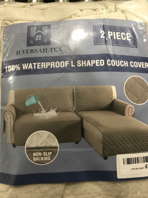 Photo 1 of 2 pc waterproof l shaped couch cover 
