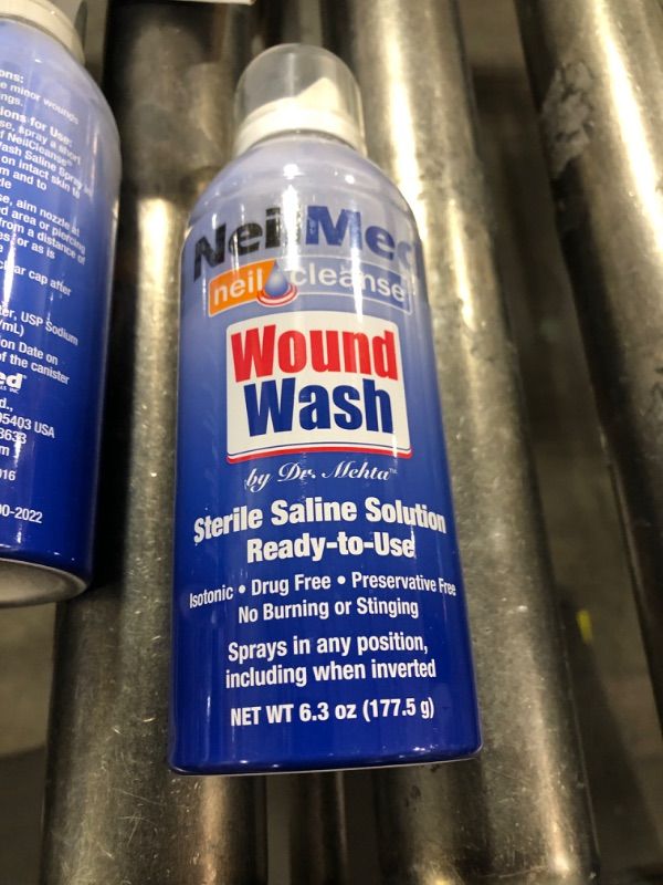Photo 1 of NeilMed Cleanse Sterile Saline Wound Wash, 6 Ounce