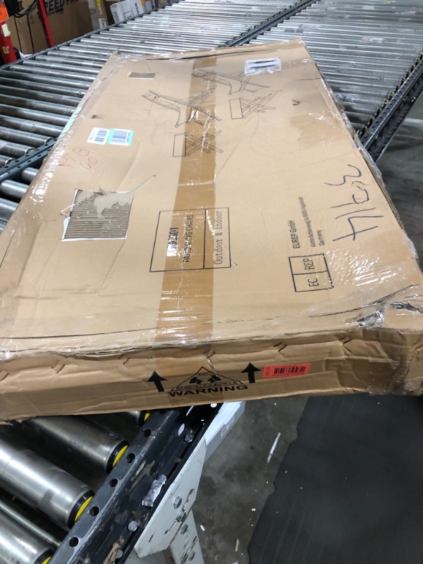 Photo 1 of RICNOD Outdoor Sling Chairs Set of 2 Portable Folding Aluminum Reclining Lounge Chiars Adjustable Patio Deck Chairs with Headrest, 2 Folding Stools, Beige 2 Sling Chairs with 2 Stools Beige