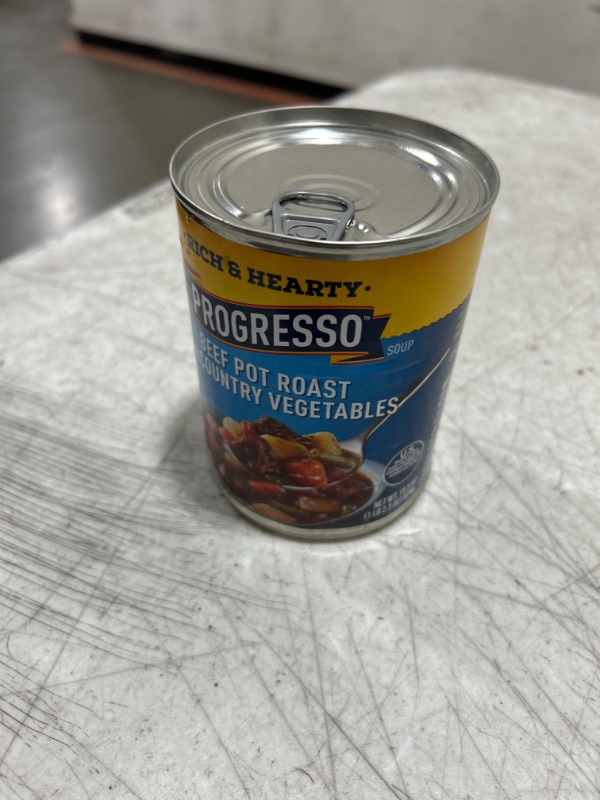 Photo 3 of Progresso Beef Pot Roast With Country Vegetables Soup, Rich & Hearty Canned Soup, Gluten Free, 18.5 oz