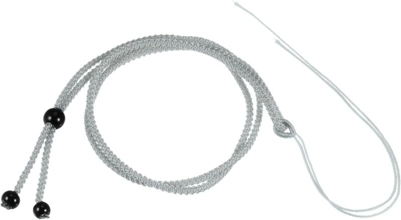 Photo 1 of 10pcs Jade Rope Nylon Cord Empty Necklace Holder Strings Emerald Rope Adjustable Pendant Braided Necklace Rope for Necklace DIY Crafts Handmade, Grey
