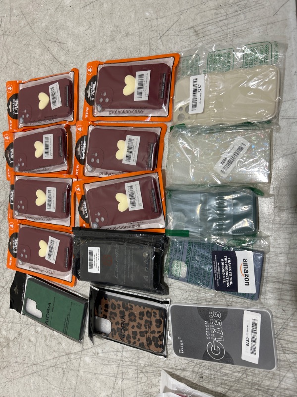 Photo 1 of BAG LOT OF VARIOUS NEW & USED PHONE CASES
