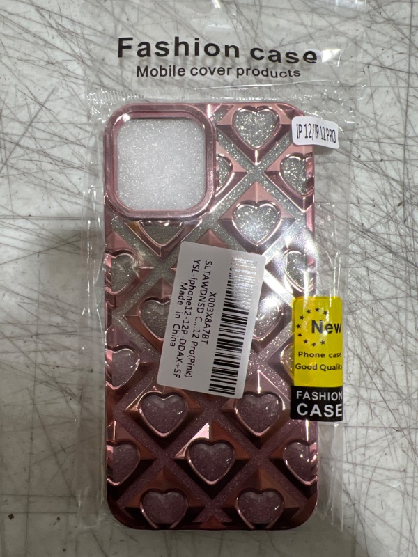 Photo 1 of Rose pink heart case for iPhone 12/12pro