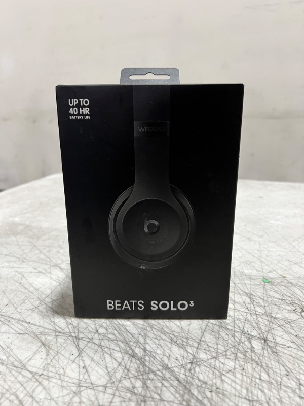 Photo 4 of Beats Solo3 Wireless On-Ear Headphones - Apple W1 Headphone Chip, Class 1 Bluetooth, 40 Hours of Listening Time - Matte Black (Previous Model)