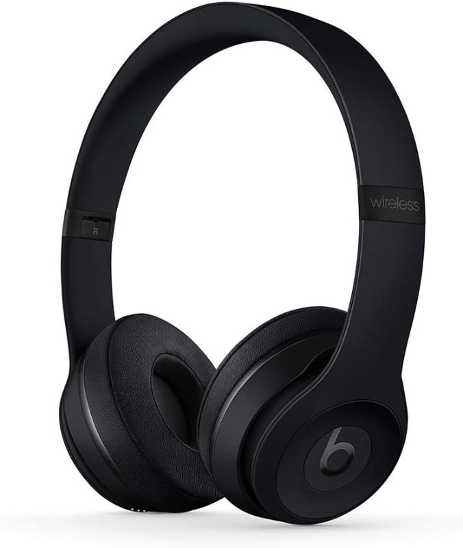 Photo 1 of Beats Solo3 Wireless On-Ear Headphones - Apple W1 Headphone Chip, Class 1 Bluetooth, 40 Hours of Listening Time - Matte Black (Previous Model)