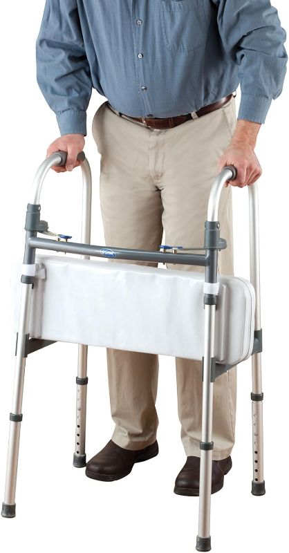 Photo 1 of 
Walker Rest Seat- Attachable Seat for Folding Walker Supports up to 250 lbs. 25" L x 8" W x 2 1/2" H