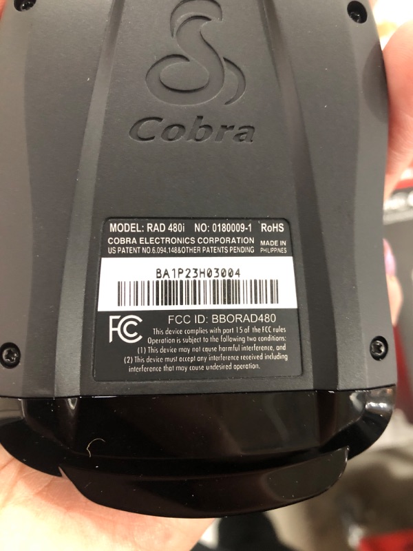 Photo 3 of Cobra RAD 480i Laser Radar Detector – Long Range Detection, Bluetooth, iRadar App, LaserEye Front and Rear Detection, Next Gen IVT Filtering, Black RAD480i Radar Detector