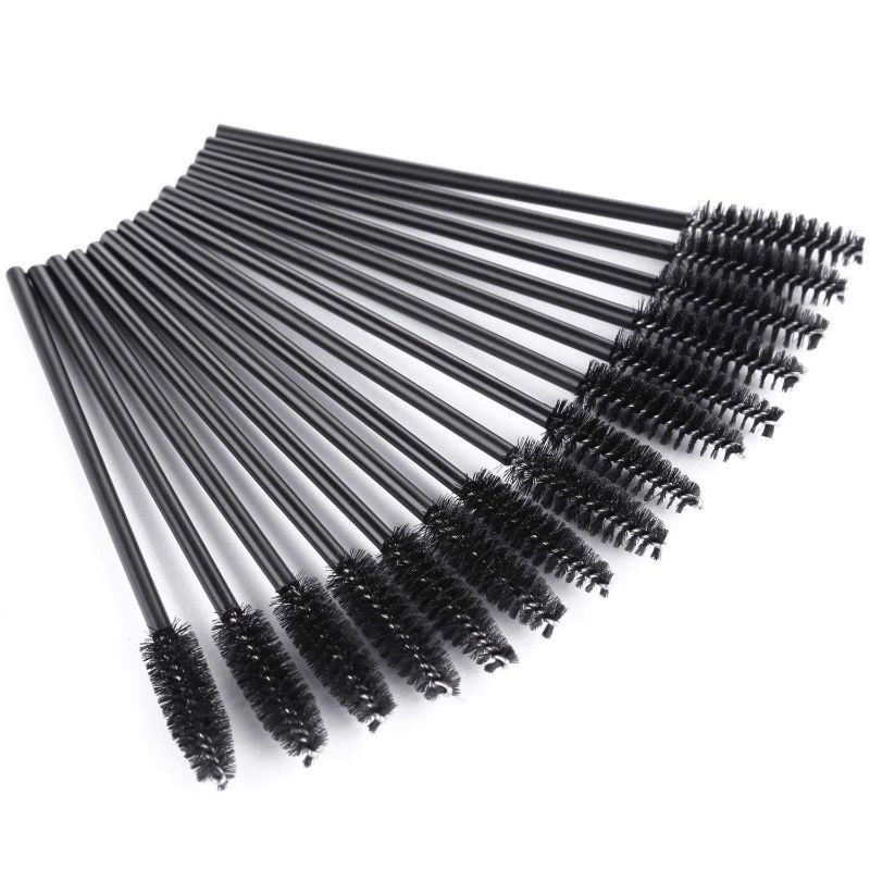 Photo 1 of  100 Disposable Mascara Wand Eyebrow Brushes Spoolies Applicator for Eyelash Extension Makeup Kits