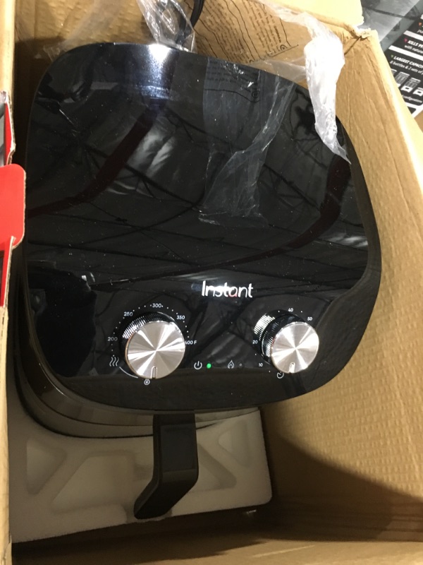 Photo 2 of Instant Essentials 4QT Air Fryer Oven, From the Makers of Instant Pot with EvenCrisp Technology, Nonstick and Dishwasher-Safe Basket, Fast Cooking, Easy-to-Use, Includes Free App with over 100 Recipes Chrome