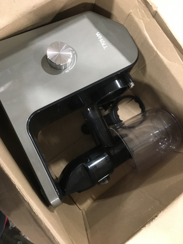 Photo 2 of WHALL Slow Juicer ZM1512 - Grey - Open Box
