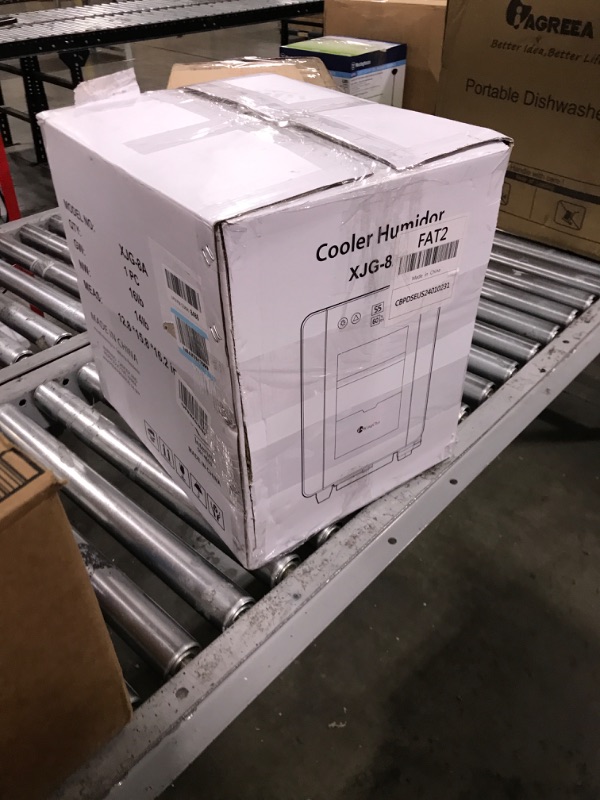 Photo 1 of KingChii 8L Electric Cigar Humidors Temperature Control System, Cooling & Heating Humidor Cabinet with Spanish Cedar Wood Shelves & Hygrometer, Father's Day Gifts for Men (2 Layers 80 Capacity) Temp Control 8L