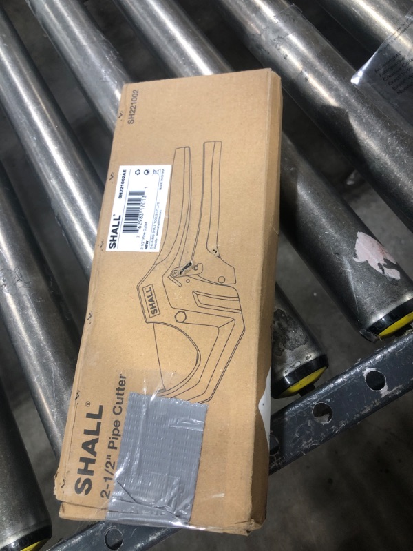 Photo 1 of Shall Pvc  Cutter, Cuts up to 2-1/2”, Heavy-Duty Aluminum Ratchet Pipe Cutter Tool for PVC, PPR, PE, PEX, Plastic Hoses & Plumbing Pipes, Fast Pipe Tube Cutters with High Performance SK5 Blade
