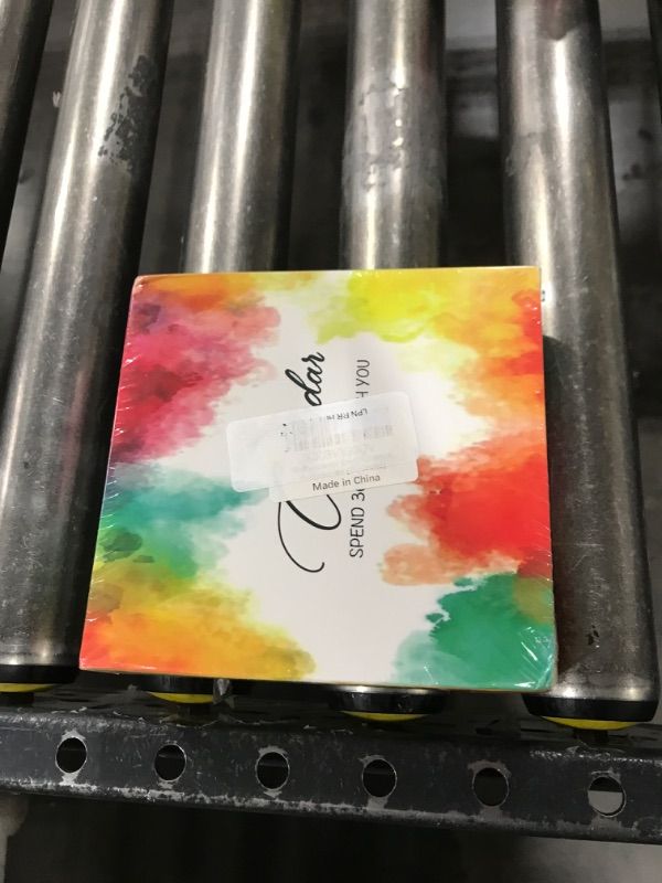 Photo 1 of Perpetual Desk Calendar, Standing Daily Flip Small Desk Calendar, Page a Day Positive Daily Affirmations - Desk Decor for Office School Home, Desk Accessories (Gouache)