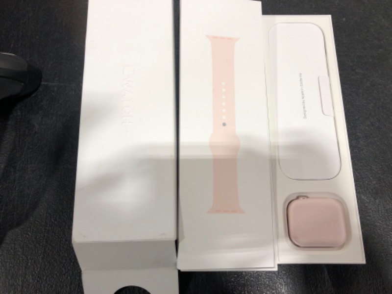 Photo 2 of Buy Apple Watch Series 9 GPS, 45mm Pink Aluminum Case with Light Pink Sport Band - S/M