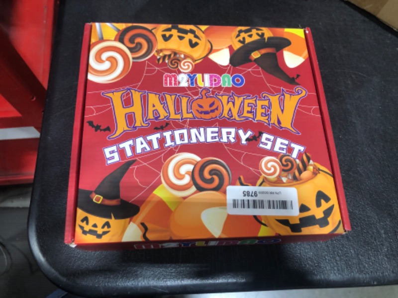Photo 2 of 168 pcs Halloween Stationery Set for Kids, Bulk Halloween Party Favors, Halloween Treats Non Candy, Halloween Goodie Bag Fillers Including Pencil, Eraser, Ruler, Notepad, Sticker, Halloween Prizes