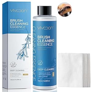 Photo 1 of 3 IN 1 Makeup Brush Cleaner & Restorer and Makeup Remover, Removes Makeup, Dirt & Impurities From Makeup Brushes, Puff Sponges, Fragrance Free, Paraben Free, Hypoallergenic (1PCS/180ML)