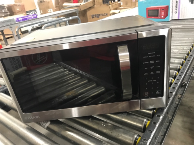 Photo 2 of 1.1 cu. ft. Countertop Microwave in Fingerprint Resistant Stainless Steel
