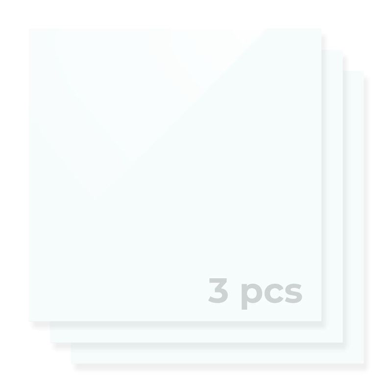 Photo 1 of 1/8" Pearl White Opaque Glossy Acrylic Sheet (3pcs)-YAC018
