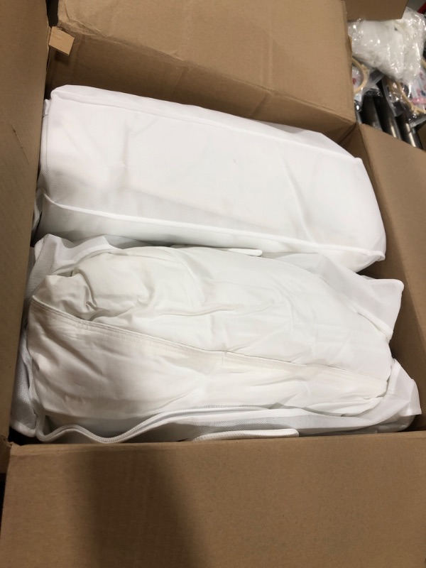 Photo 2 of Lincove Cloud Natural Canadian White Down Luxury Sleeping Pillow - 625 Fill Power, 500 Thread Count Cotton Shell, Made in Canada, Standard - Medium, 2 Pack
