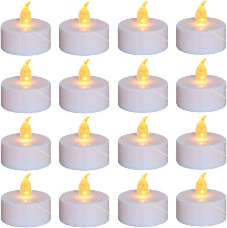 Photo 1 of 100PACK Flameless LED Tea Lights Candles, Realistic and Bright Flickering Long Lasting 200Hours Battery-Powered, Ideal Party, Wedding, Birthday, Gifts Home Decoration Warm Yellow
