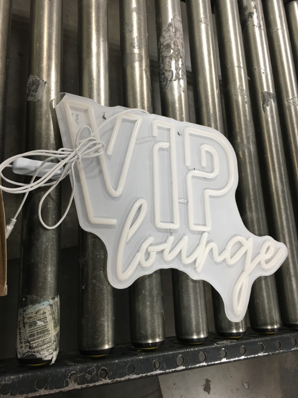 Photo 1 of VIP Lounge Neon Signs for Wall Decor, VIP Neon Lights Signs for Room Decor, Led Light Up Sign with USB Powered for Bar, Hotel, Cafe, VIP Room, Home Decoration (Pink& yellow) Pink&yellow