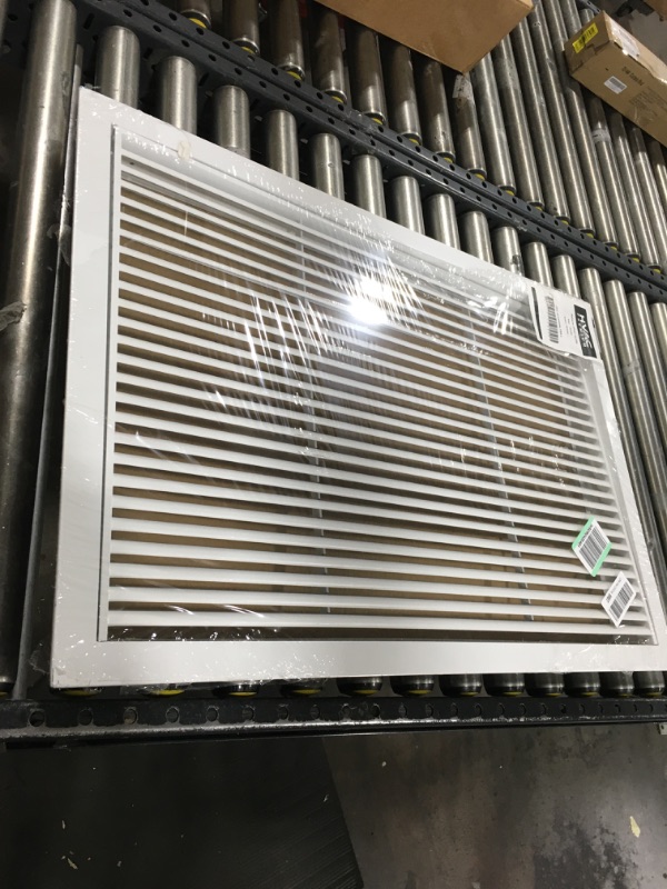 Photo 2 of 30" X 20" Aluminum Return Filter Grille - Easy Airflow - Linear Bar Grilles [Outer Dimensions: 31.75w X 21.75h]
