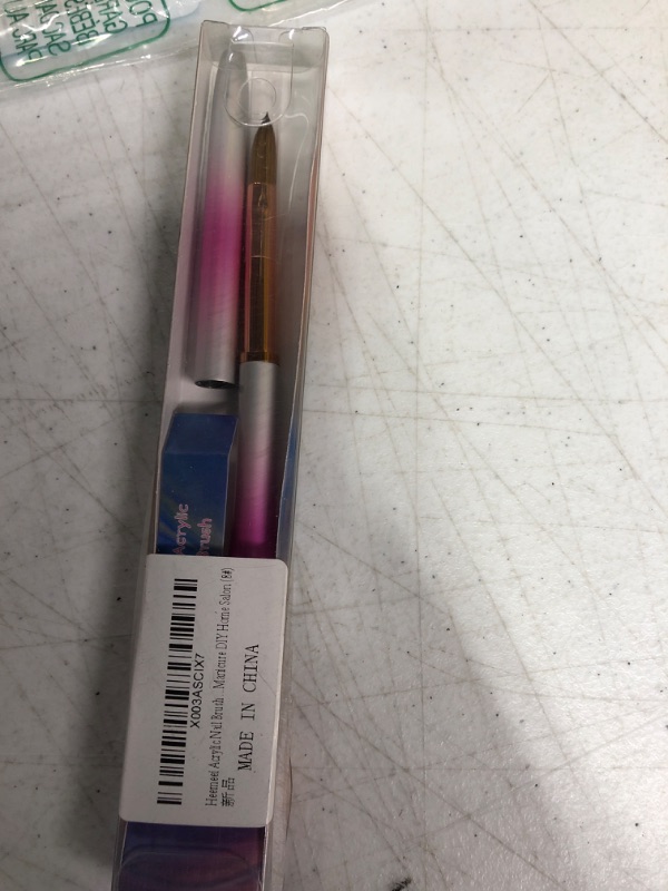 Photo 1 of Kolinsky Acrylic Nail Brush Size 8- Nail Brushes for Acrylic Application - Acrylic Powder Brush for Nail Art - Nail Acrylic Brush for Professional Manicure DIY Home Salon (8#)
