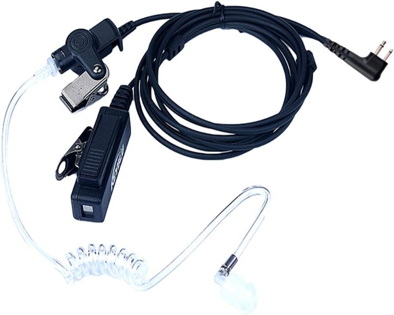 Photo 1 of Motorola CLS1110 Acoustic Tube Earpiece/Headset with PTT and Mic Surveillance Kit for Motorola Walkie Talkie RDM2070d CP200 CP200d CLS1410 CLS1413 CLS1450 Radio
