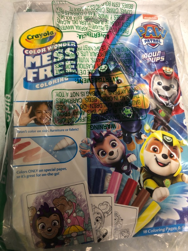 Photo 2 of Crayola Paw Patrol Color Wonder, Mess Free Coloring Pages & Markers, Styles May Vary, Gift